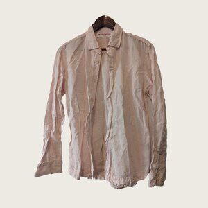 ORLEBAR BROWN - Linen blend pink shirt - Sz S